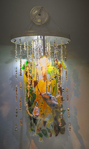 Cavansite Wall Chandelier